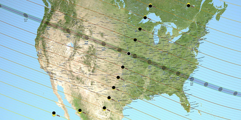 Eclipse 2017 path of totality