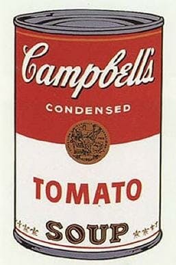 andy warhol soup can