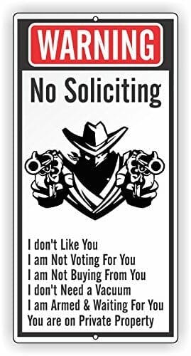 no soliciting