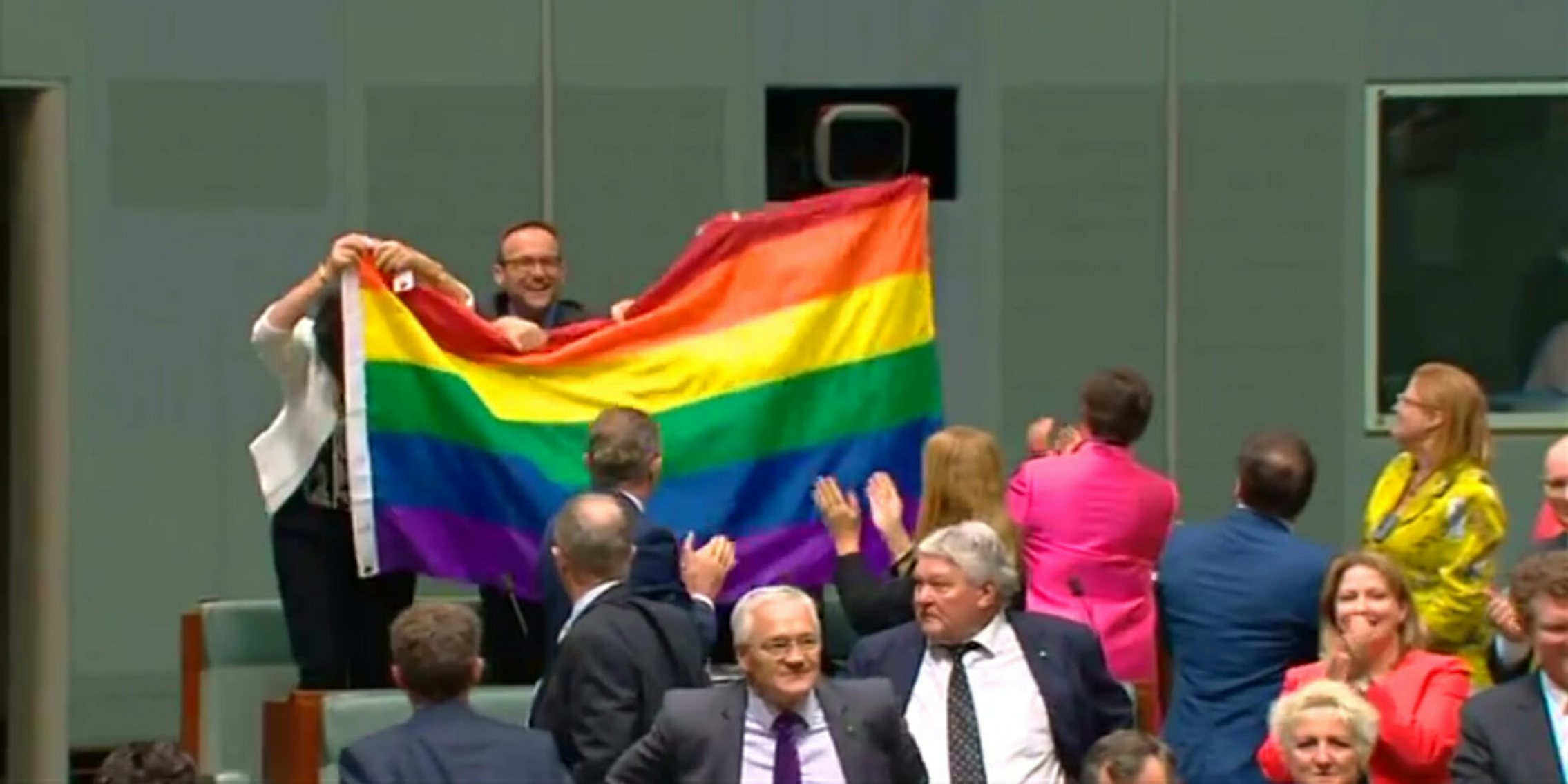 Australian Parliament legalizes gay marriage after long battle.