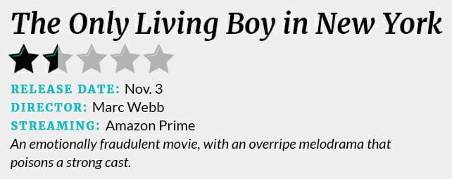 The Only Living Boy in New York 1 1/2 star review